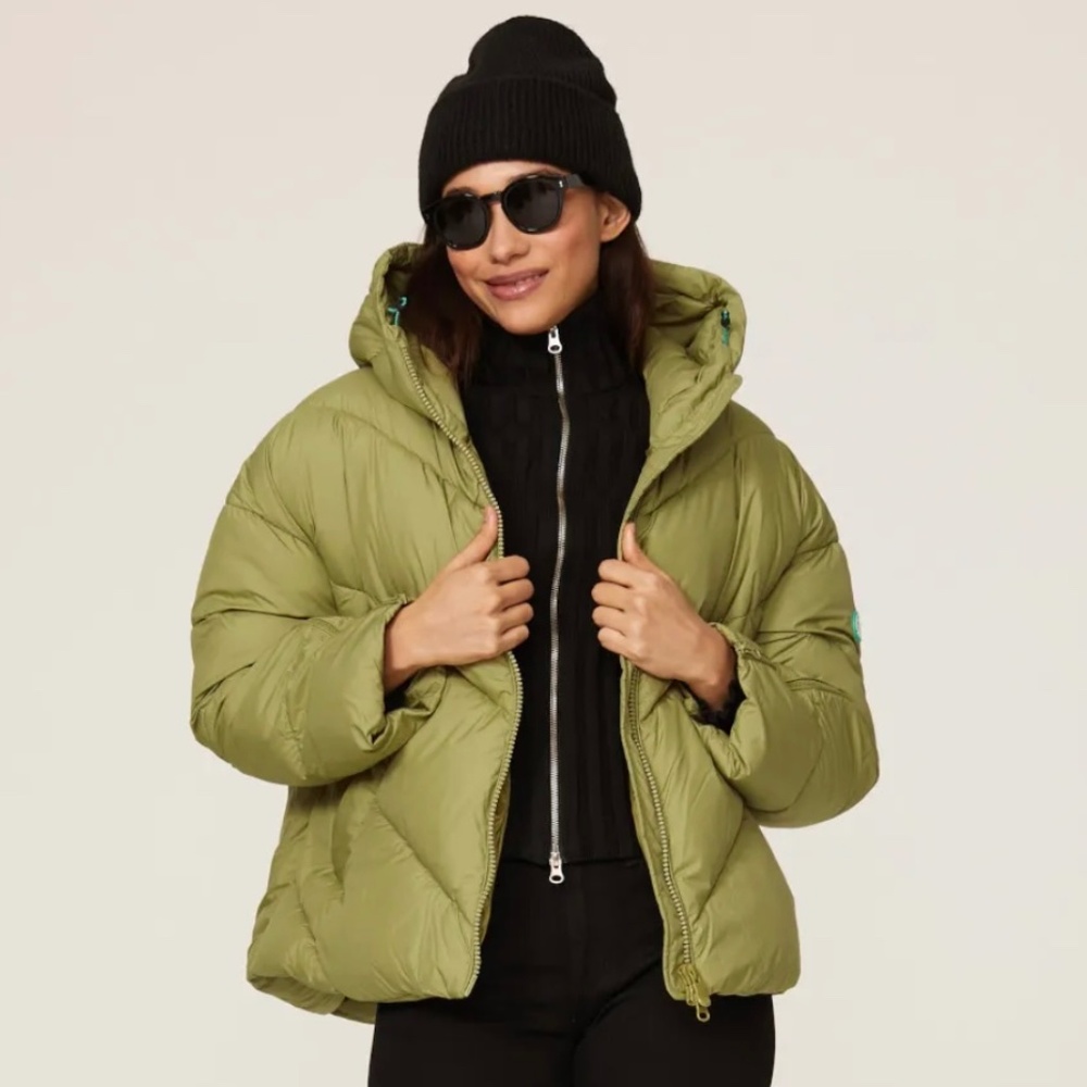 Save the Duck Janeth Puffer Jacket | chartreuse green